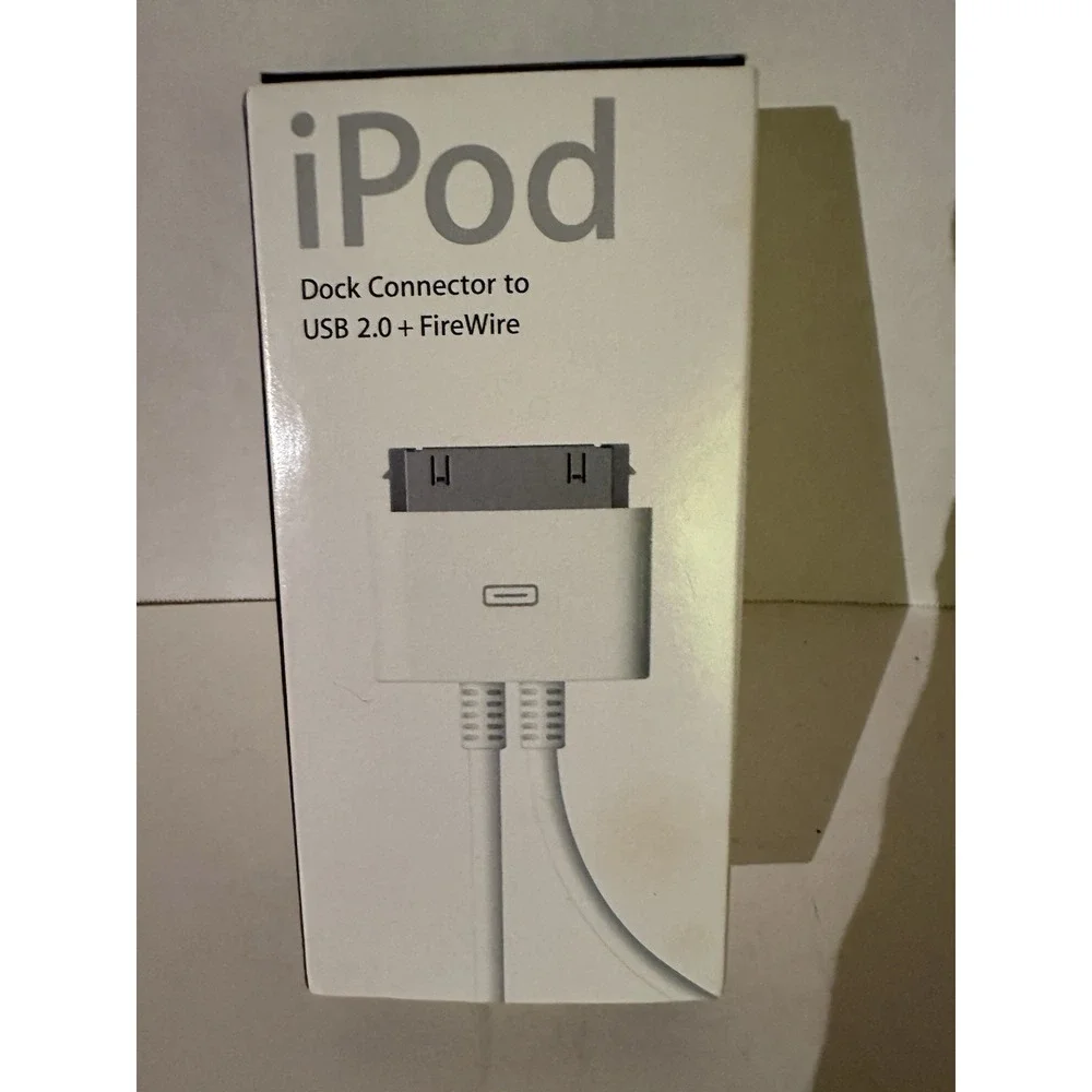 Apple M9126G/A USB 2.0 Genuine iPod Dock connector to USB 2.0+ Firewire NEW